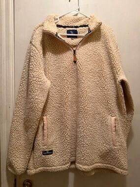 Simply Southern Cream Sherpa Fleece Jacket - XXL